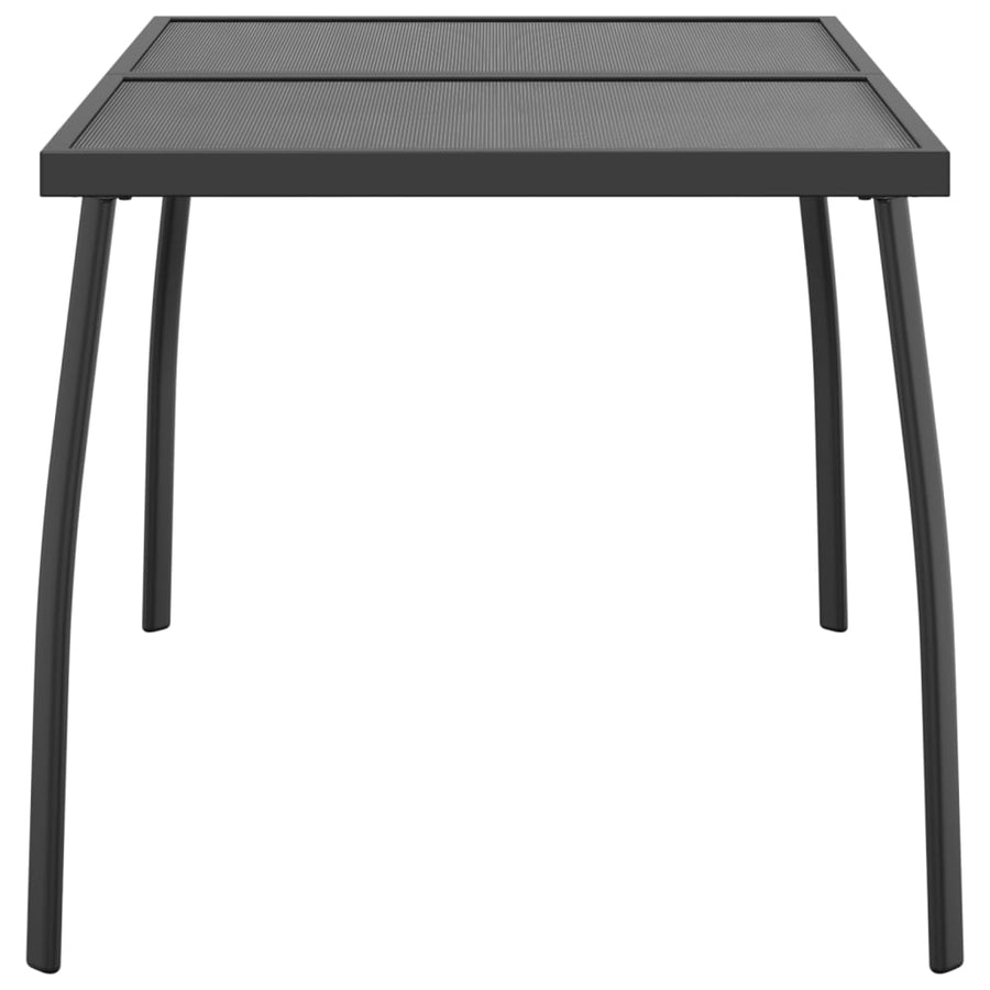 Tuintafel 110X80X72 Cm Staalgaas Antracietkleurig