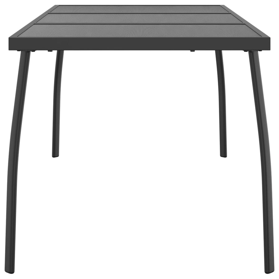 Tuintafel Staalgaas Antracietkleurig 165 x 80 x 72 cm