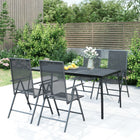 Garden table 165x80x72 cm steel mesh anthracite