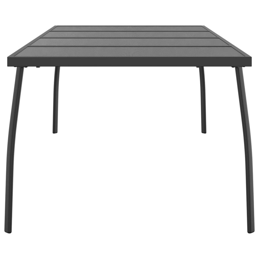 Tuintafel Staalgaas Antracietkleurig 200 x 100 x 72 cm
