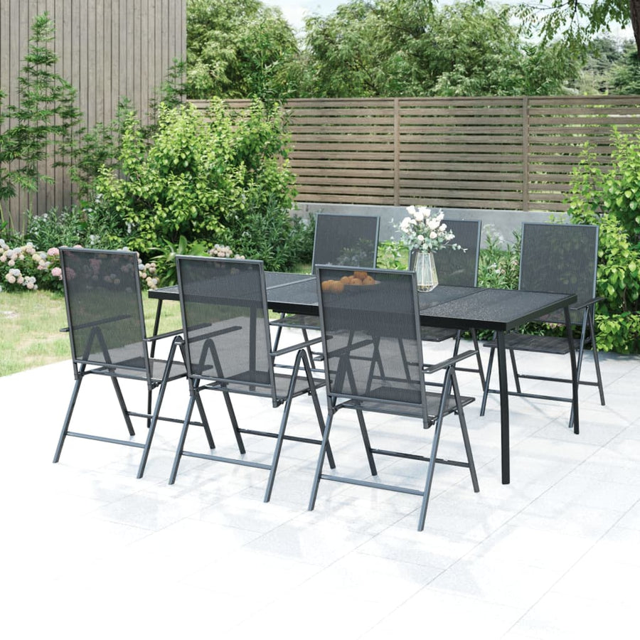 Tuintafel Staalgaas Antracietkleurig 200 x 100 x 72 cm