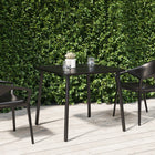 Garden table 80x80x71 cm steel anthracite