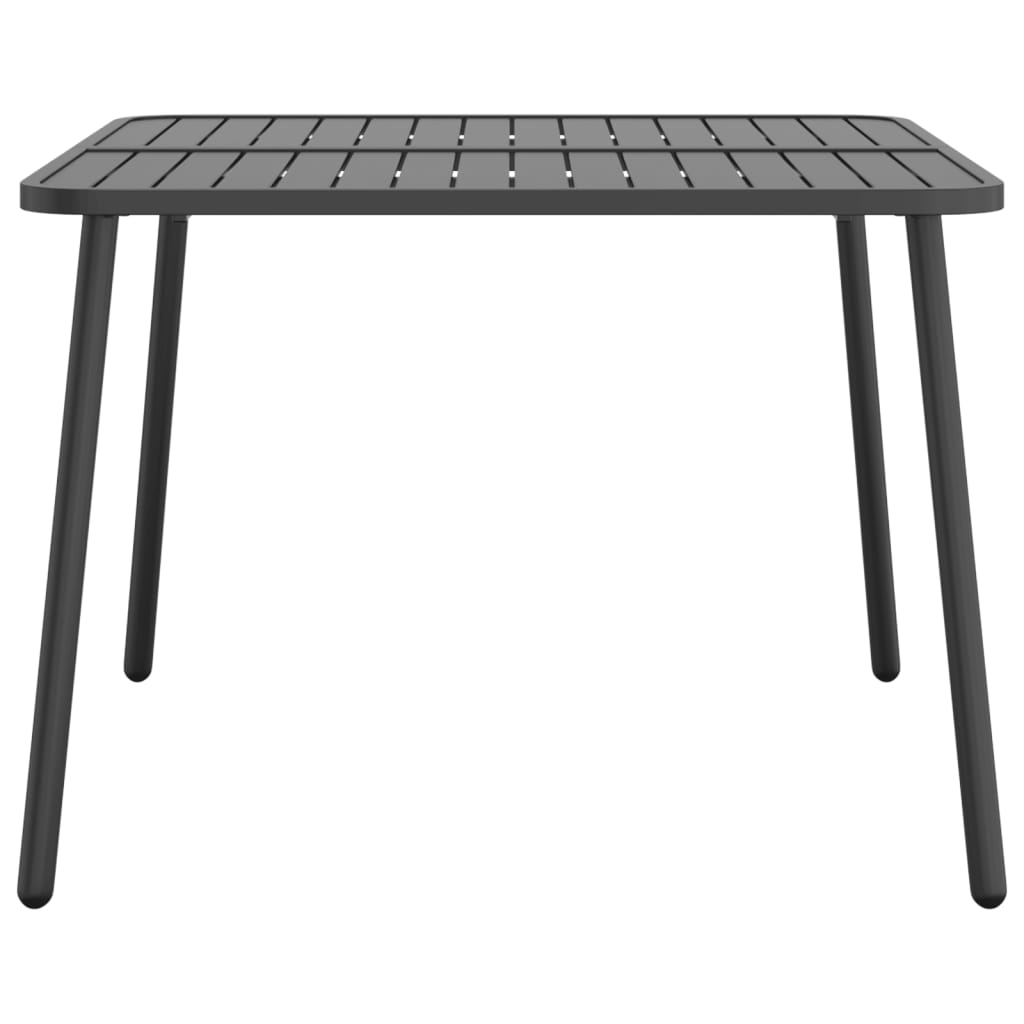 Tuintafel 100X100X71 Cm Staal Antracietkleurig