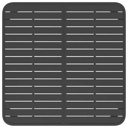 Tuintafel 100X100X71 Cm Staal Antracietkleurig