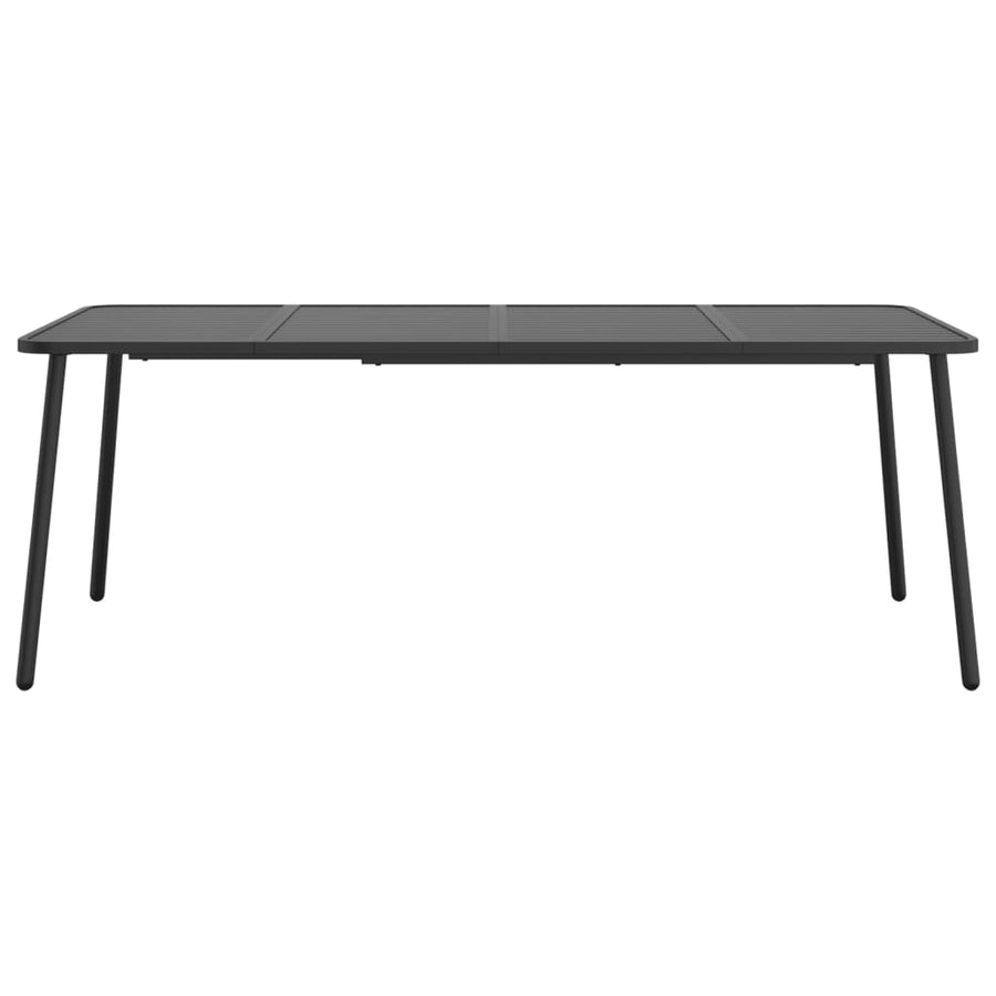Tuintafel Staal Antracietkleurig 200 x 100 x 71 cm