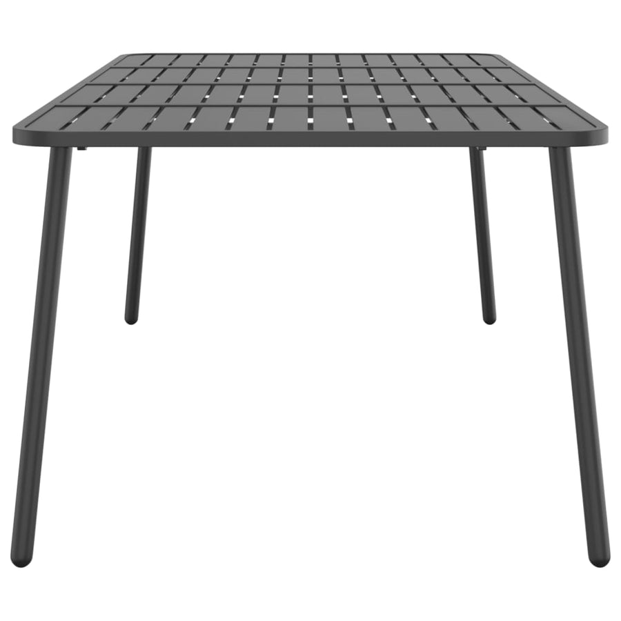 Tuintafel Staal Antracietkleurig 200 x 100 x 71 cm