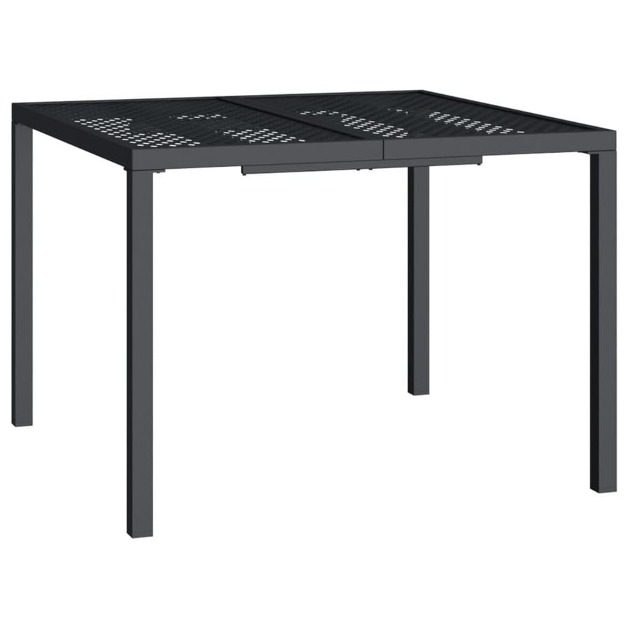 Tuintafel 100X100X72 Cm Staal Antracietkleurig