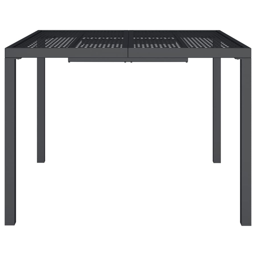 Tuintafel 100X100X72 Cm Staal Antracietkleurig