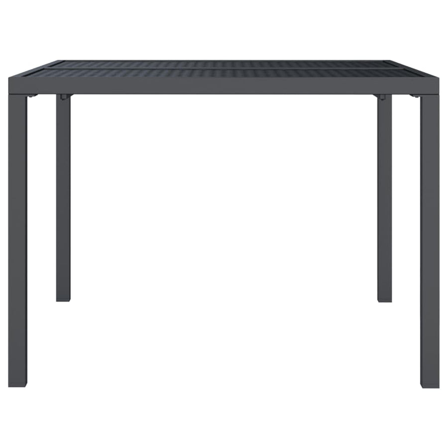 Tuintafel 100X100X72 Cm Staal Antracietkleurig