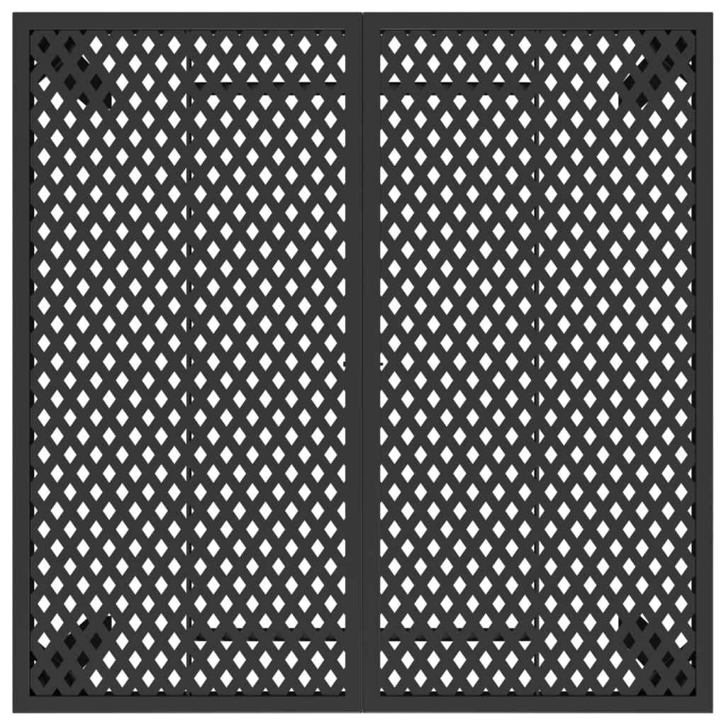 Tuintafel 100X100X72 Cm Staal Antracietkleurig