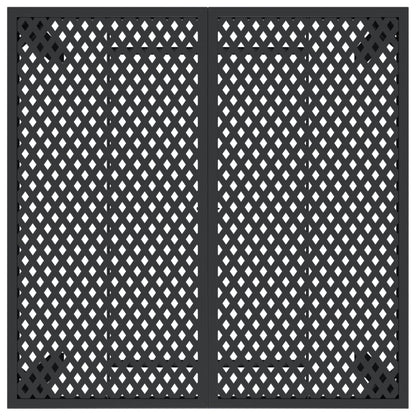 Tuintafel 100X100X72 Cm Staal Antracietkleurig