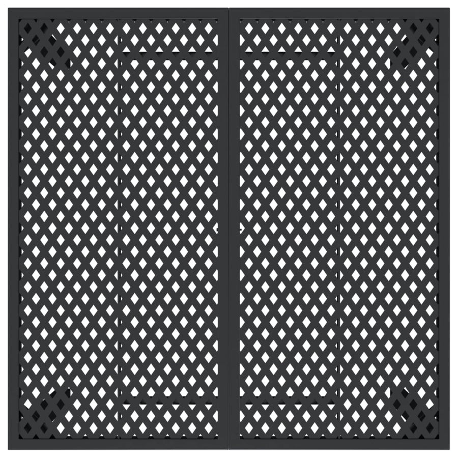 Tuintafel 100X100X72 Cm Staal Antracietkleurig