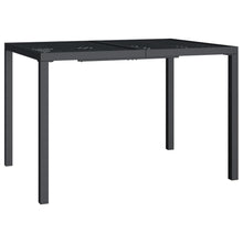 Tuintafel 110x80x72 cm staal antracietkleurig