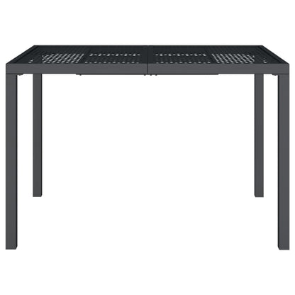 Tuintafel 110x80x72 cm staal antracietkleurig