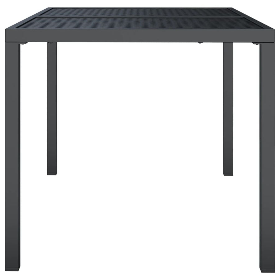 Tuintafel 110x80x72 cm staal antracietkleurig