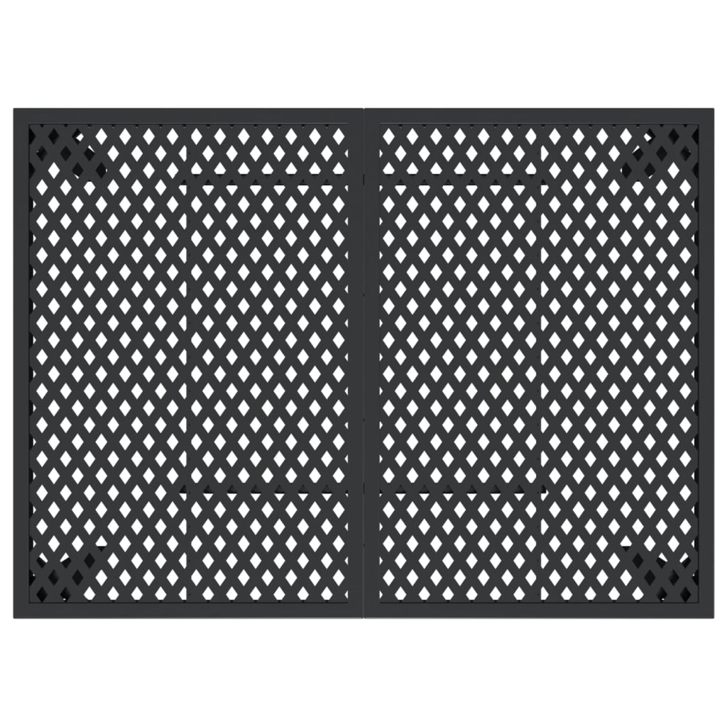 Tuintafel 110x80x72 cm staal antracietkleurig
