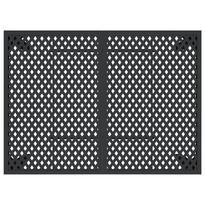 Tuintafel 110x80x72 cm staal antracietkleurig