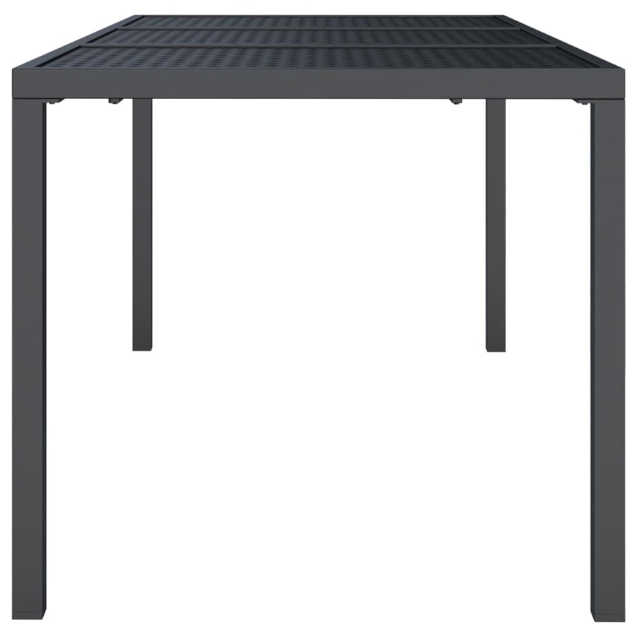 Tuintafel 165X80X72 Cm Staal Antracietkleurig