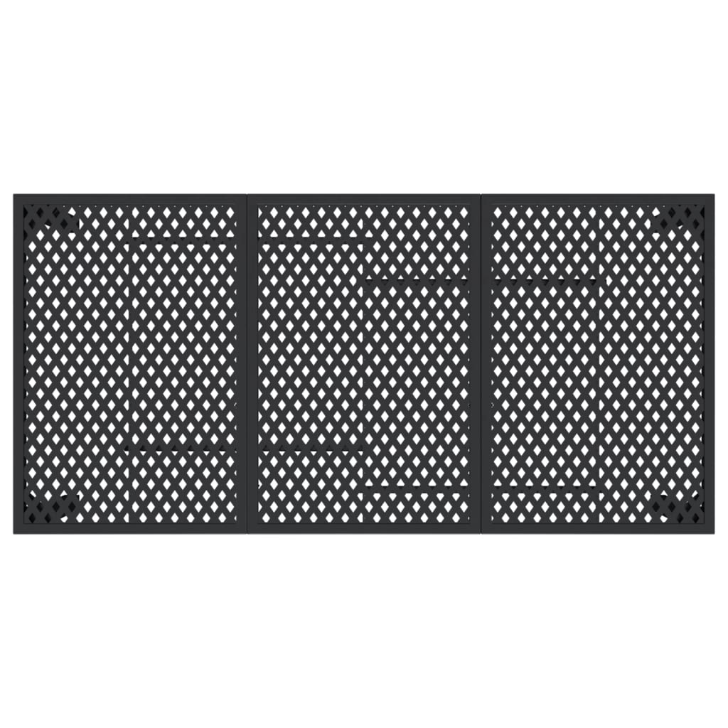 Tuintafel 165X80X72 Cm Staal Antracietkleurig