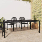 Tuintafel 200x100x72 cm staal antraciet