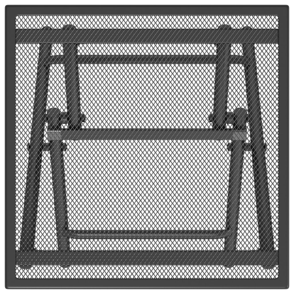 Tuintafel 38X38X38 Cm Staalgaas Antracietkleurig