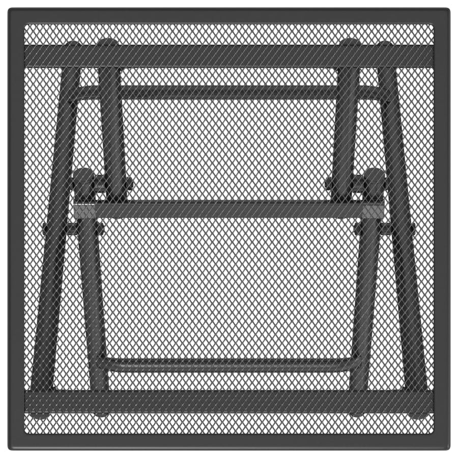 Tuintafel 38X38X38 Cm Staalgaas Antracietkleurig