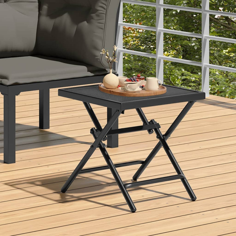 Tuintafel 38X38X38 Cm Staalgaas Antracietkleurig