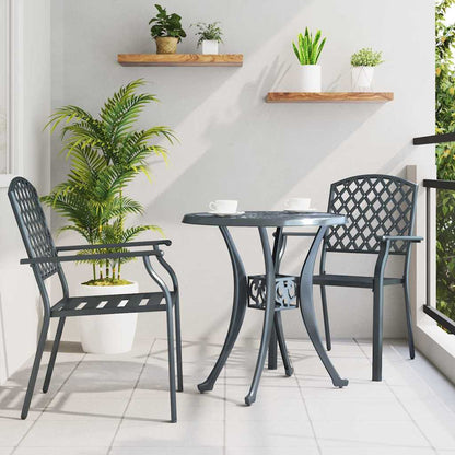 Tuinstoel 2 pcs Antraciet 56 x 65 x 89 cm Staal