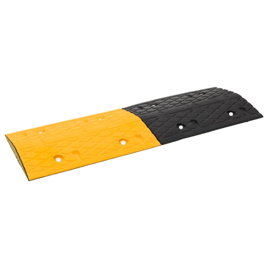 Verkeersdrempels 2 St 97X32,5X4 Cm Rubber Geel En Zwart