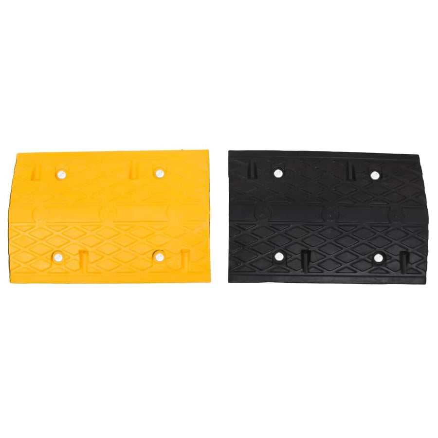 Verkeersdrempel 323X32,5X4 Cm Rubber Geel En Zwart 323 x 32.5 x 4 cm