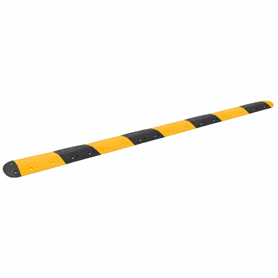 Verkeersdrempel 420X32,5X4 Cm Rubber Geel En Zwart 420 x 32.5 x 4 cm