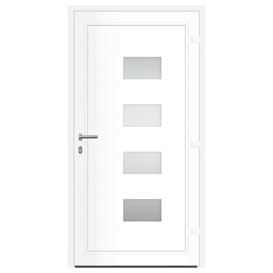 Voordeur 100X200 Cm Aluminium En Pvc Wit