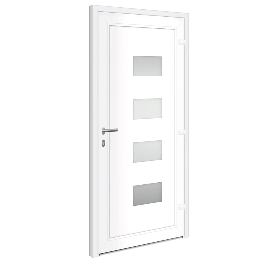Voordeur 100X210 Cm Aluminium En Pvc Wit