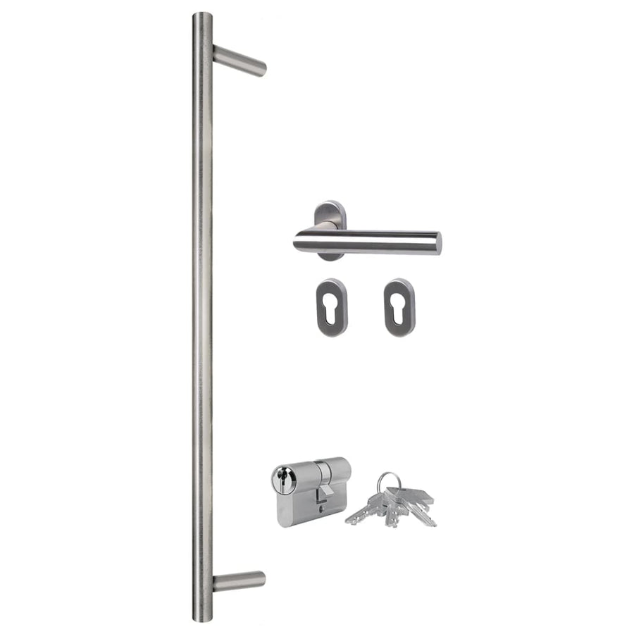 Voordeur 100X200 Cm Aluminium En Pvc Wit