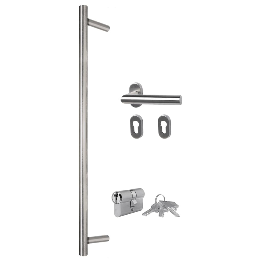 Voordeur 100X210 Cm Aluminium En Pvc Wit