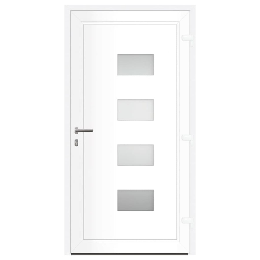 Voordeur 100X200 Cm Aluminium En Pvc Antracietkleurig