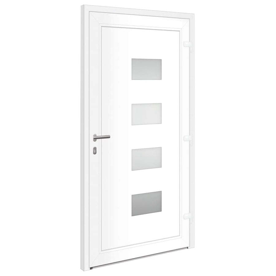 Voordeur 100X200 Cm Aluminium En Pvc Antracietkleurig
