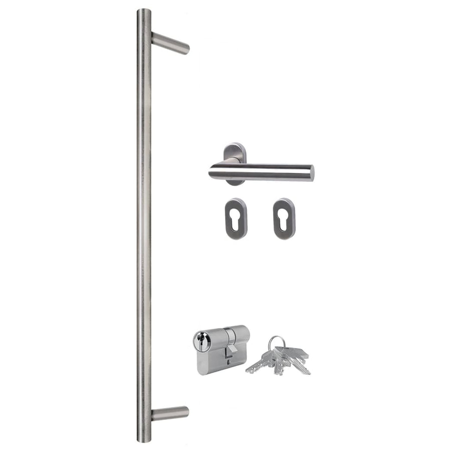 Voordeur 110X210 Cm Aluminium En Pvc Antracietkleurig
