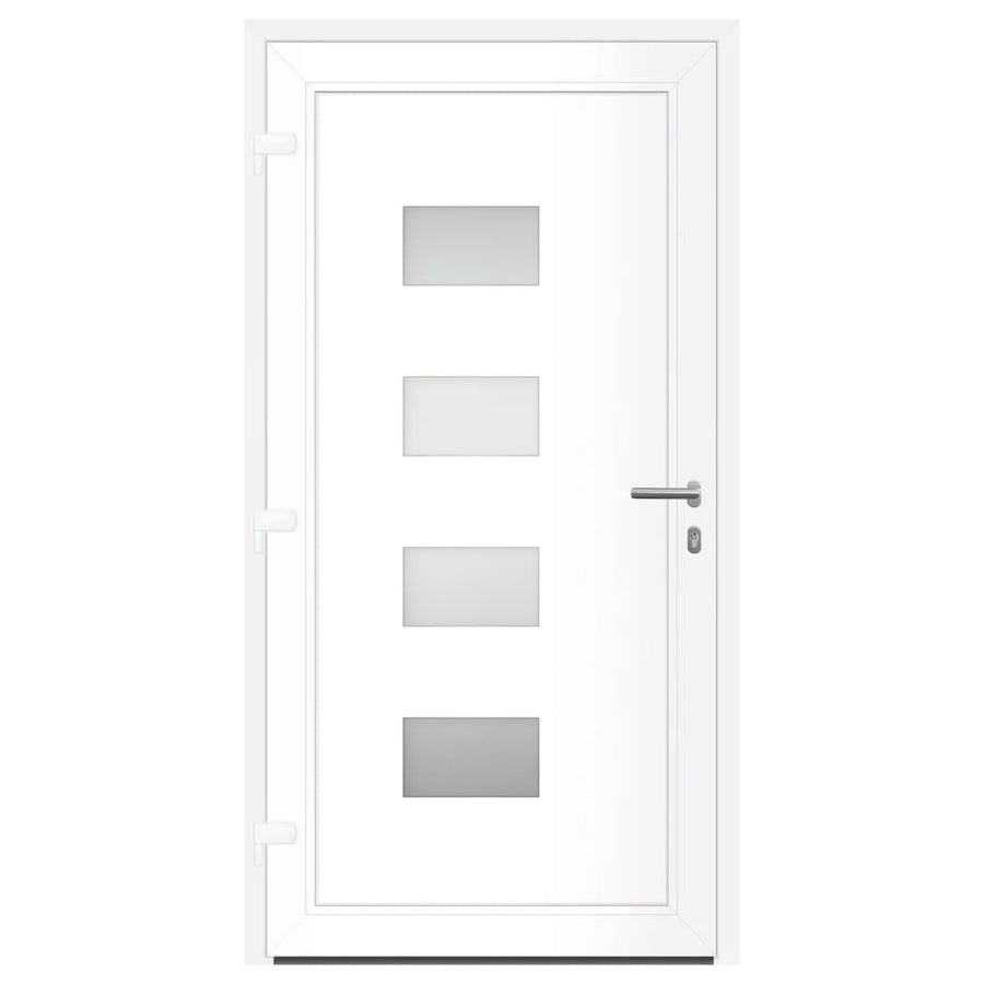 Voordeur 100X200 Cm Aluminium En Pvc Antracietkleurig