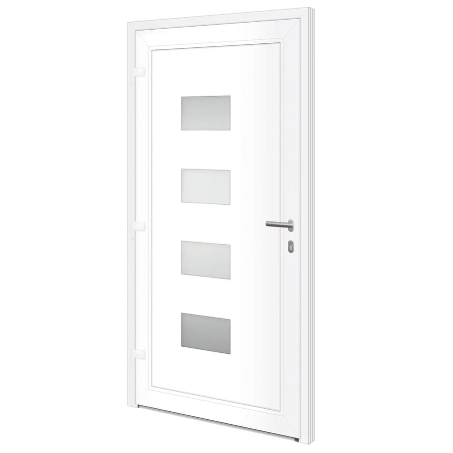 Voordeur 100X200 Cm Aluminium En Pvc Antracietkleurig