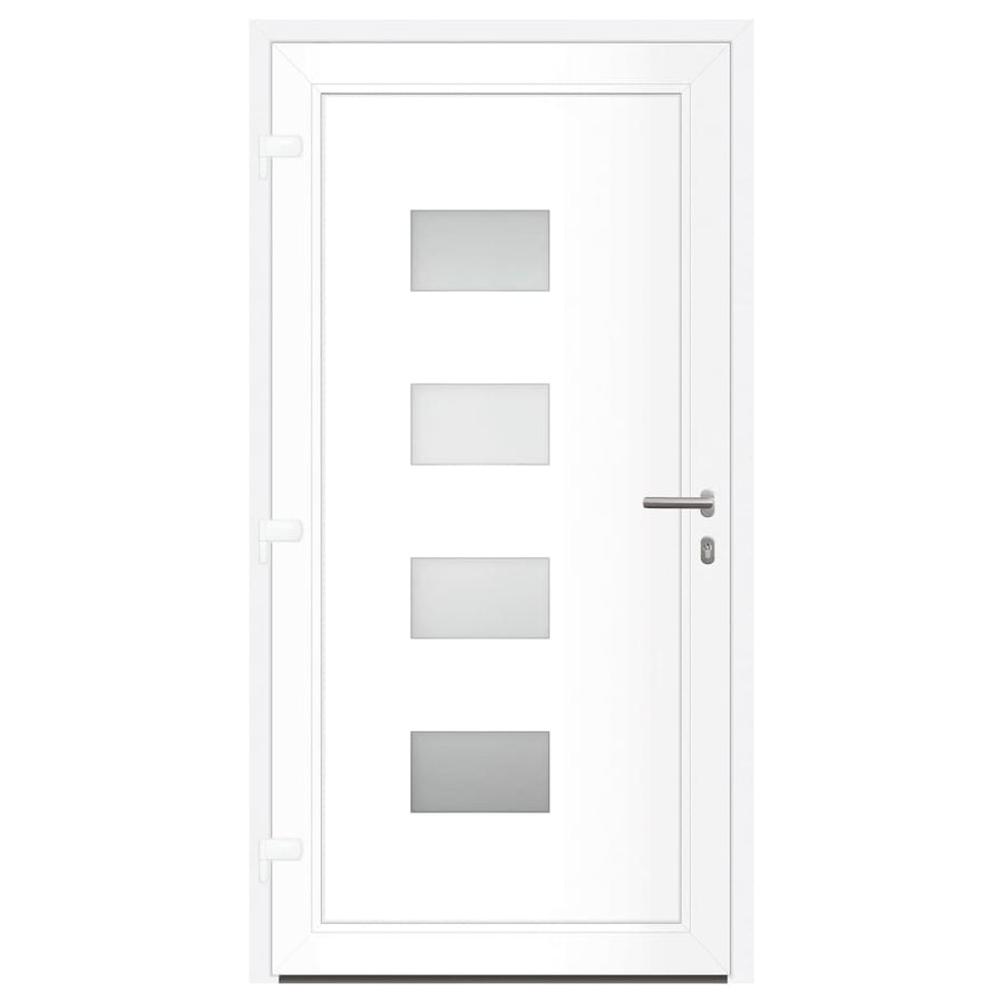 Voordeur 110X210 Cm Aluminium En Pvc Antracietkleurig