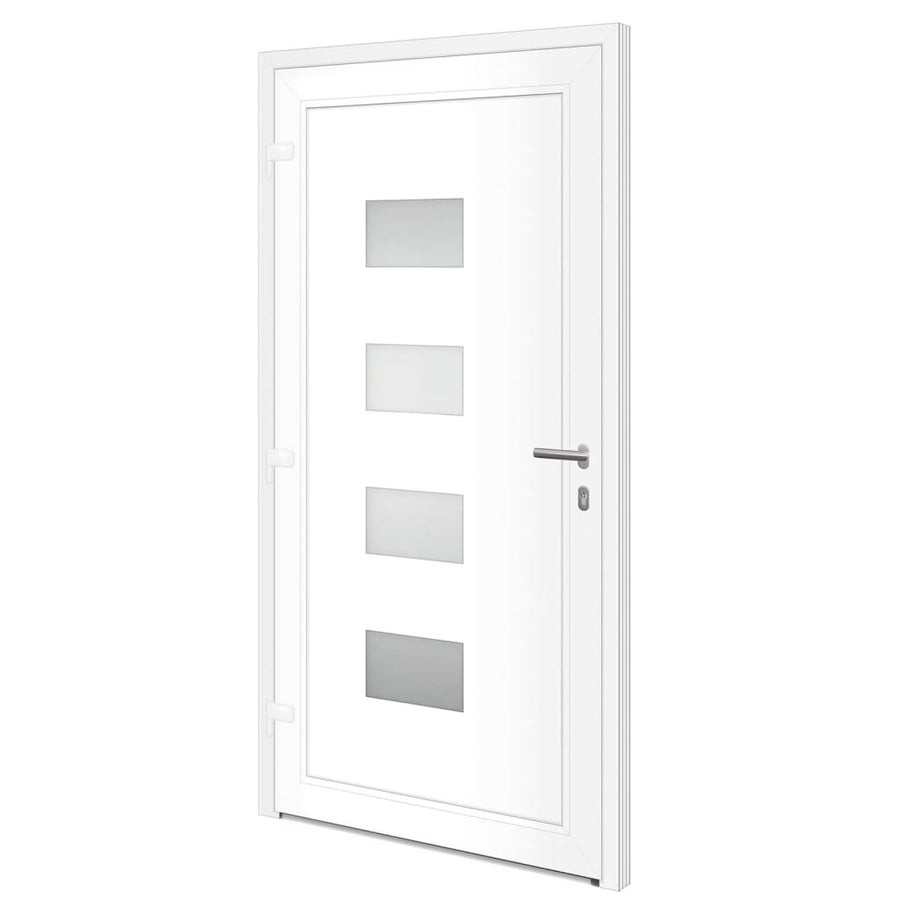 Voordeur 110X210 Cm Aluminium En Pvc Antracietkleurig