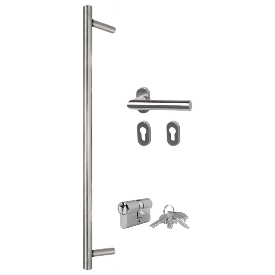 Voordeur 110X210 Cm Aluminium En Pvc Antracietkleurig