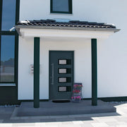 Voordeur 110x210 cm aluminium PVC antraciet