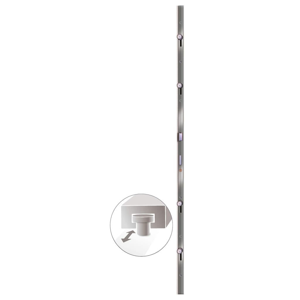 Voordeur 88x200 cm PVC antracietkleurig 1 88 x 200 cm Antraciet