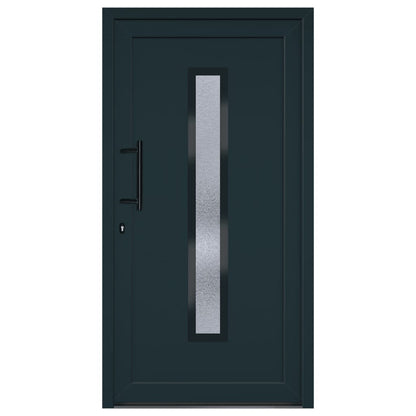 Voordeur 108x200 cm PVC antracietkleurig 1 108 x 200 cm Antraciet