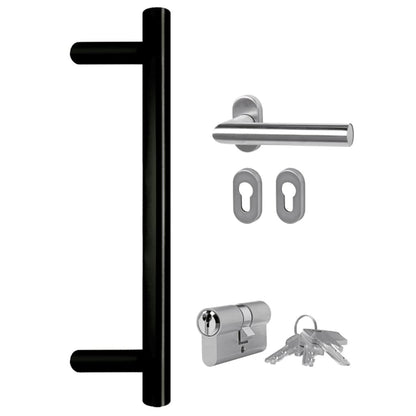 Voordeur 108x200 cm PVC antracietkleurig 1 108 x 200 cm Antraciet