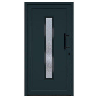 Voordeur 108x208 cm PVC antracietkleurig 1 108 x 208 cm Antraciet