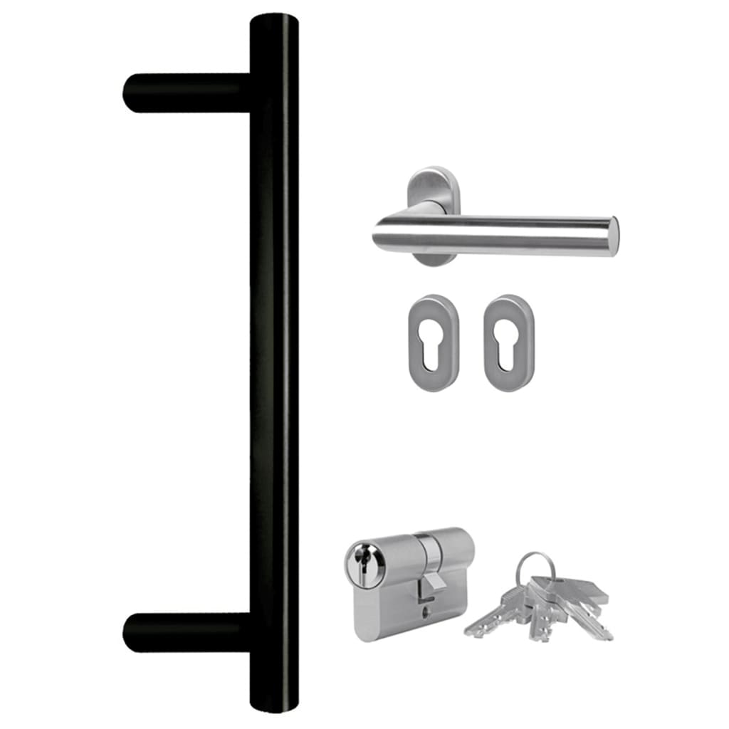 Voordeur 108x208 cm PVC antracietkleurig 1 108 x 208 cm Antraciet