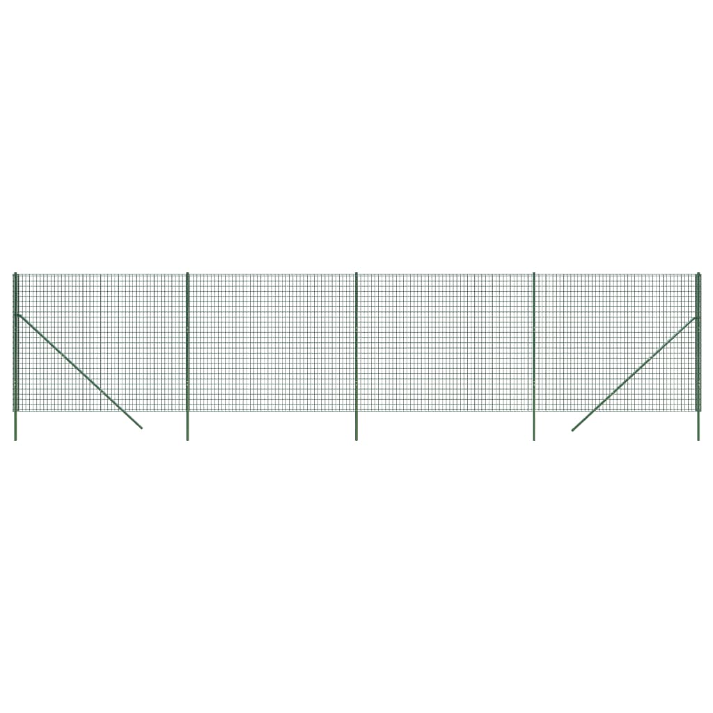 Draadgaashek 2x10 m gegalvaniseerd staal groen